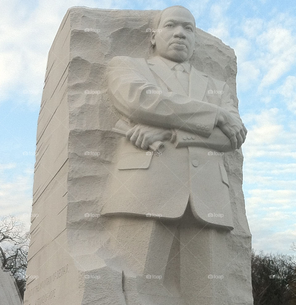 sculpture memorial stone martin luther king jr. by pippi42