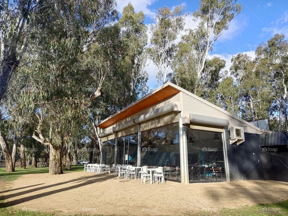 amazing coffee shop  in the beach