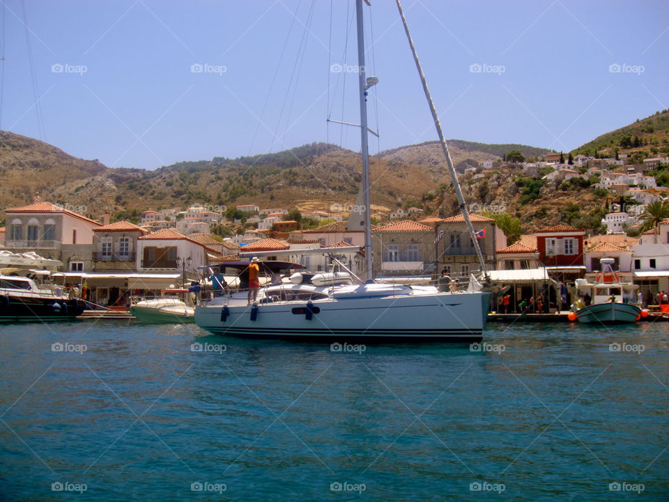 boat island greece ydra by k_thalia