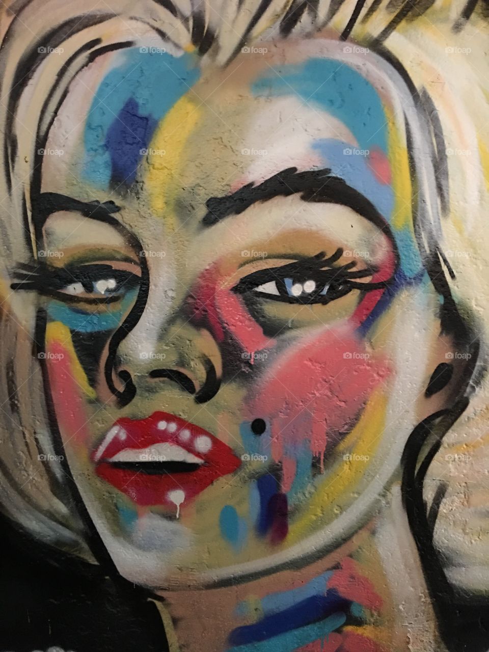 Marilyn Monroe abstract painting 