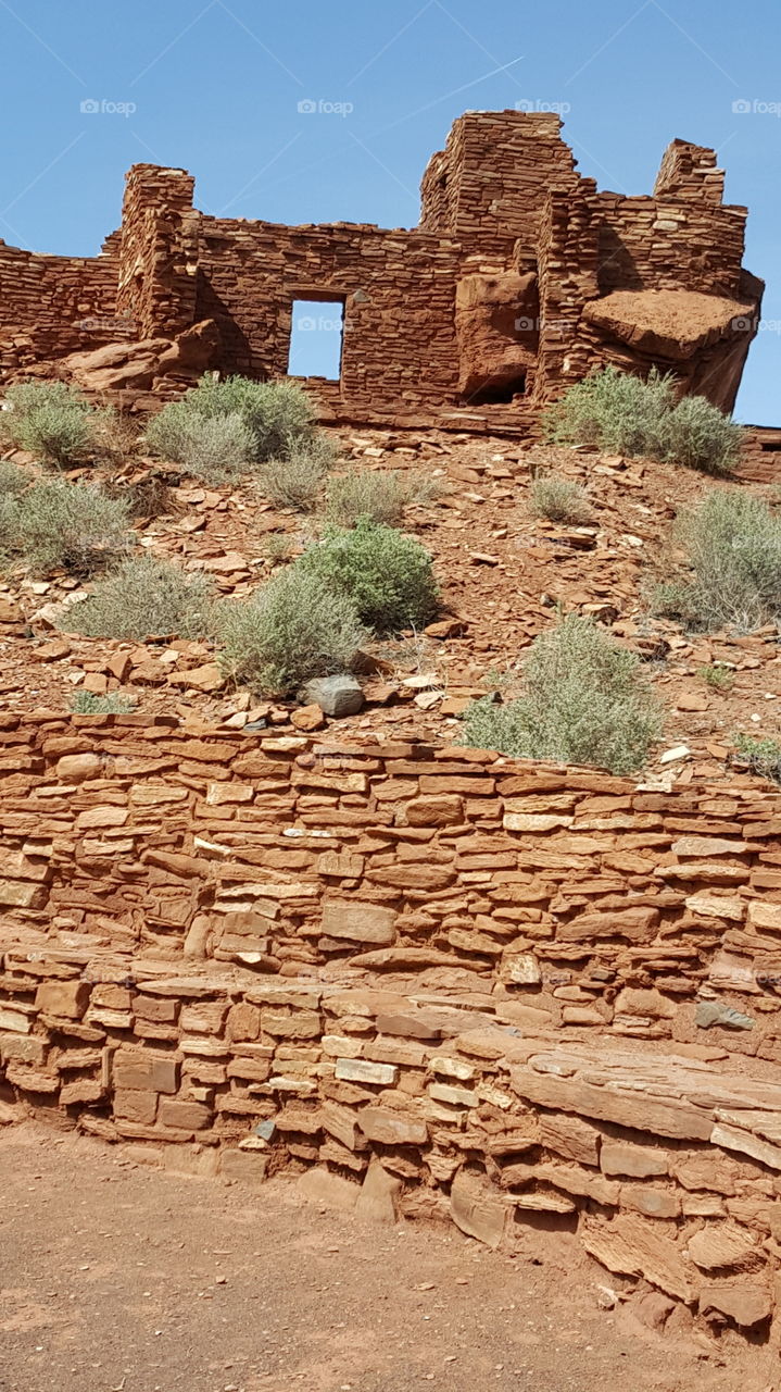 Ancient Native American Indian ruins in Arizona