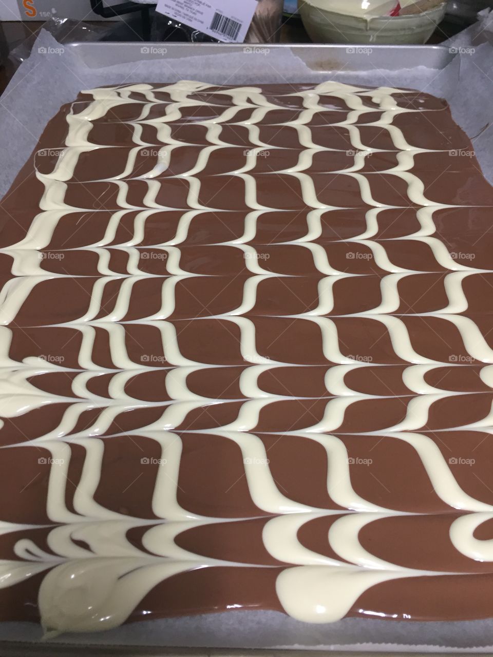 Chocolate pattern. Delicious and pretty! 