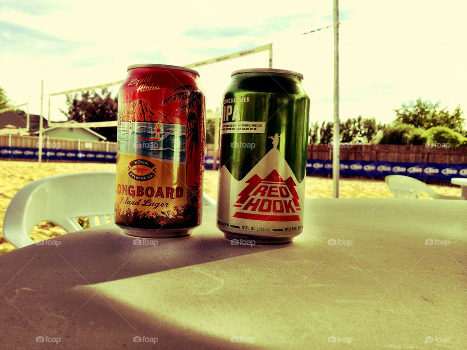 volleyball red sand beer by cointilt