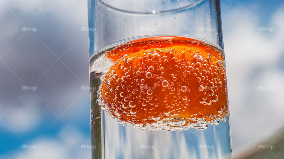 Close-up of drinking glass