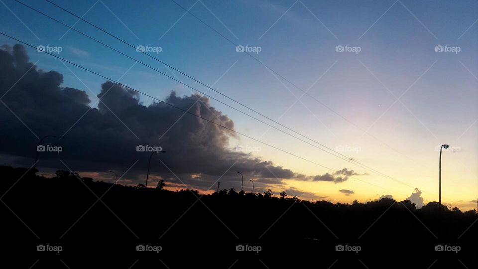 morning sun is rising