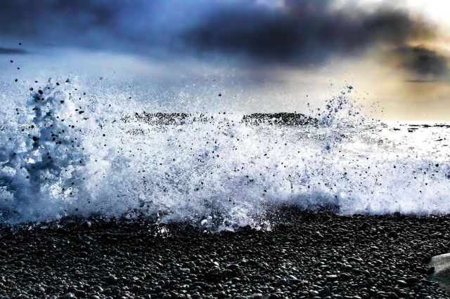 Black sand beach, Iceland