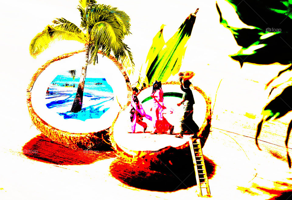 #coconut #tree #enviornment #people #manipulation #ps #adobe #photoshop #edits #3d #designgraphic  #DoubleExposure #effect