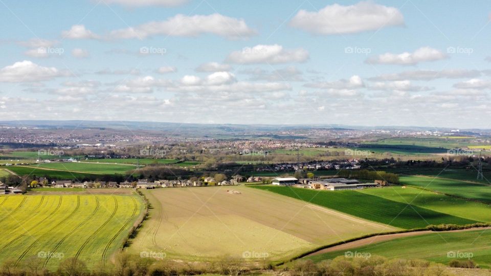 Beautiful spring day across the countryside 