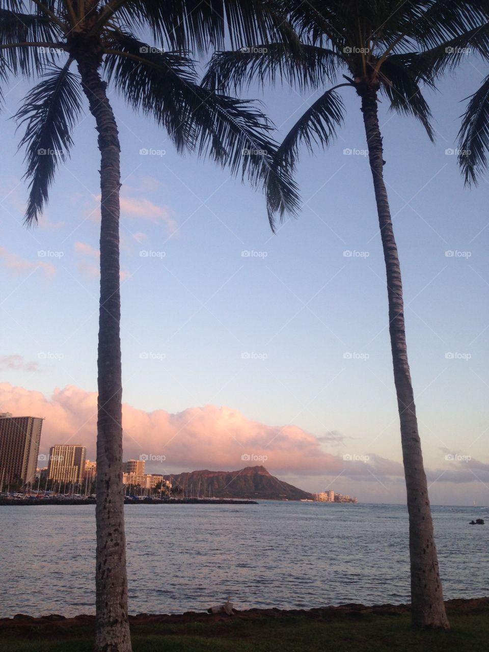 Magic Island sunset - Honolulu, Hawaii
