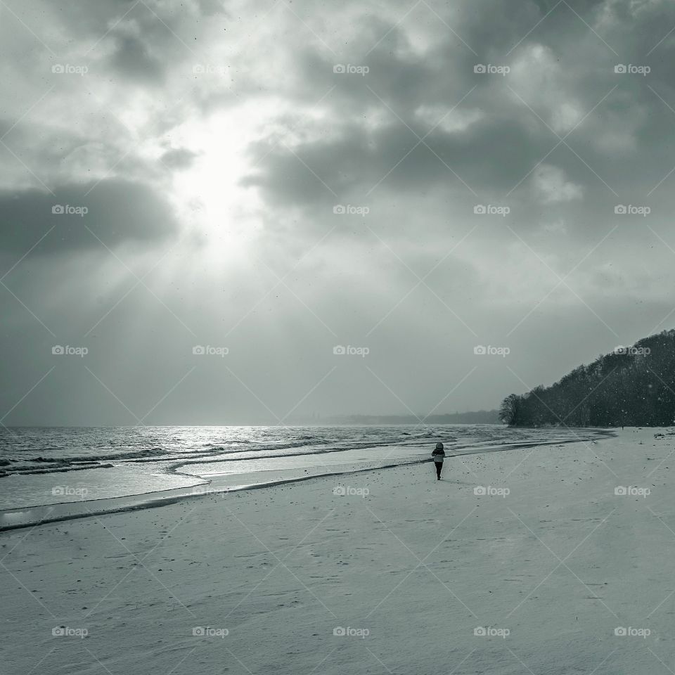 On the beach