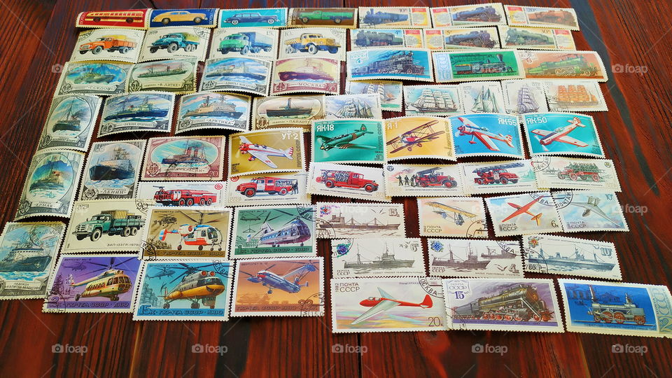 old stamp collection