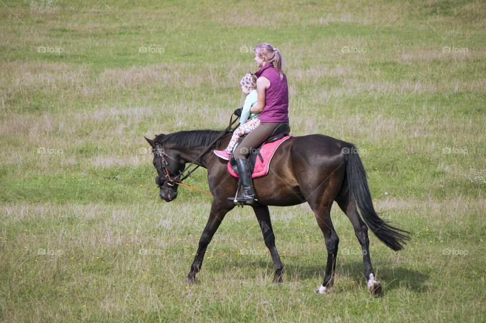 girl at a horse