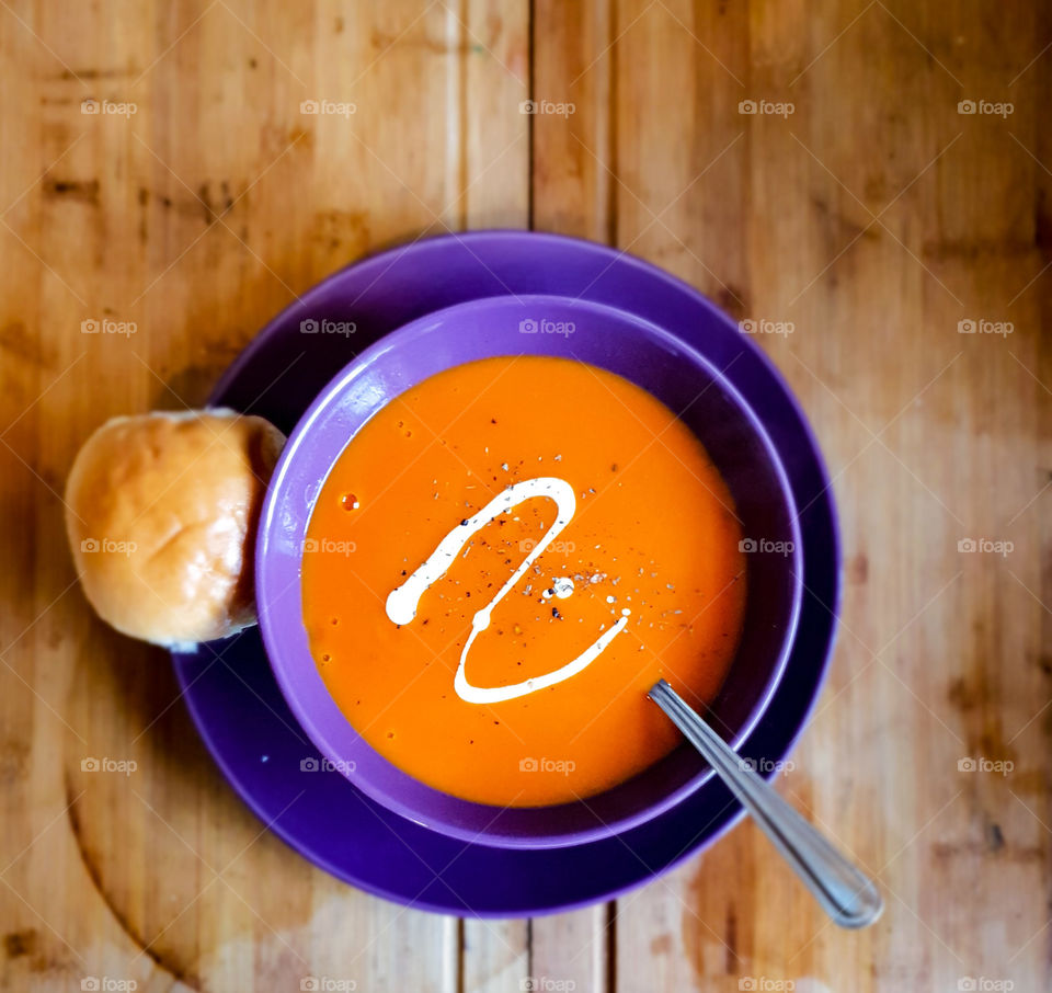 roast tomato soup lunch