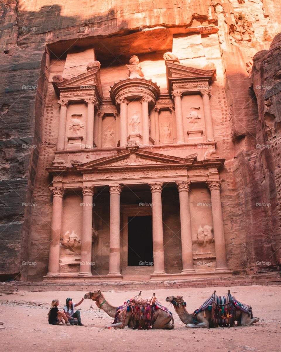 Having fun in Petra - Jordan