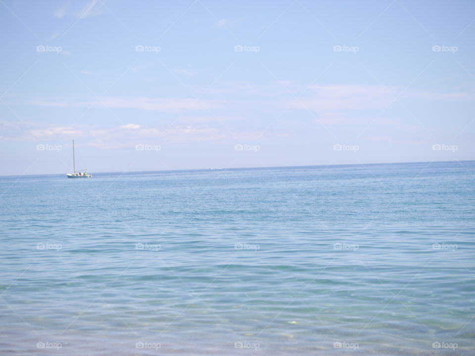 playa agua transparente