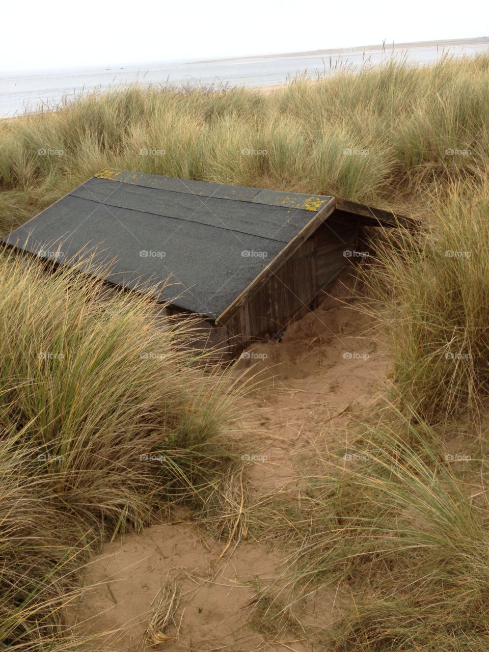 beach coast hut dune by roblaughton
