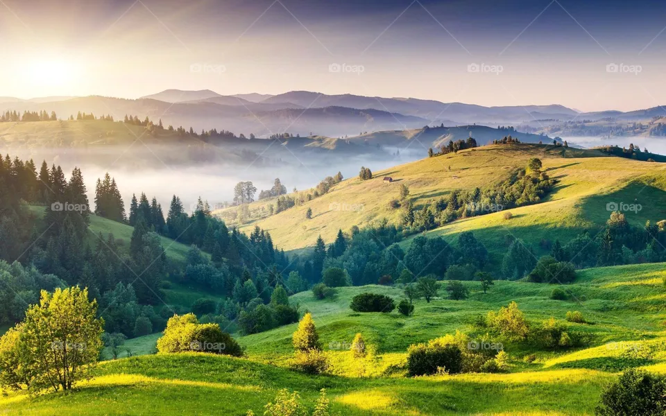 Beautiful mountain natural landscape