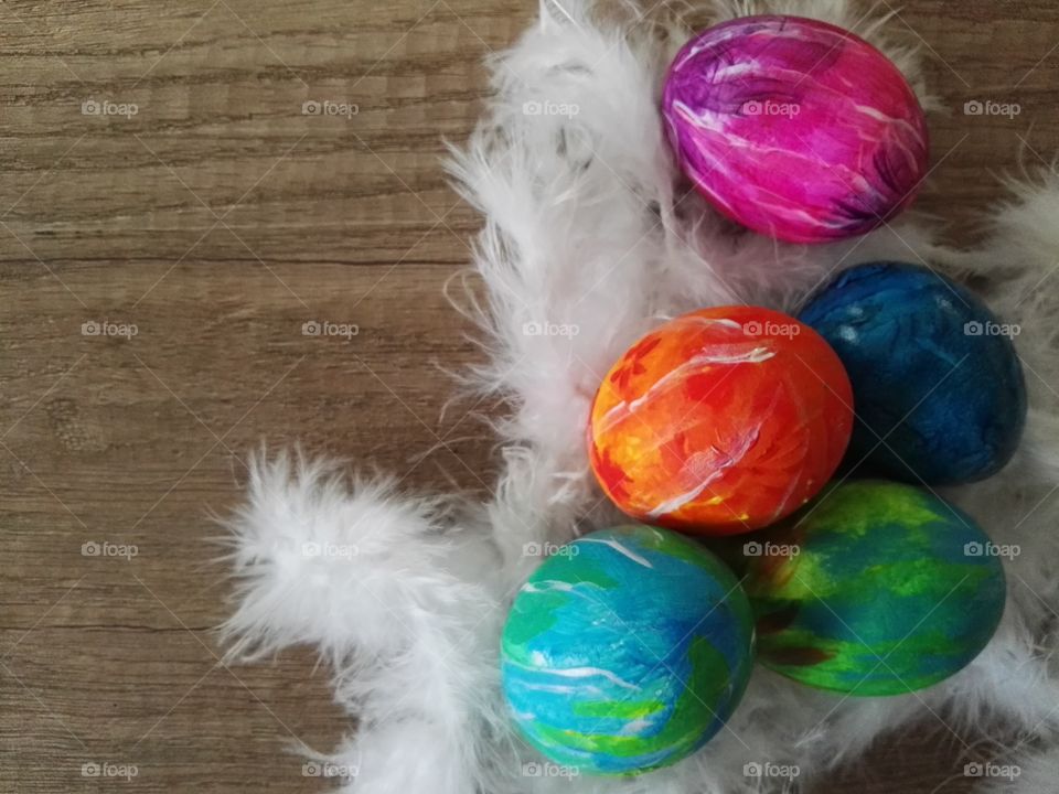 easter eggs colorfull decoration