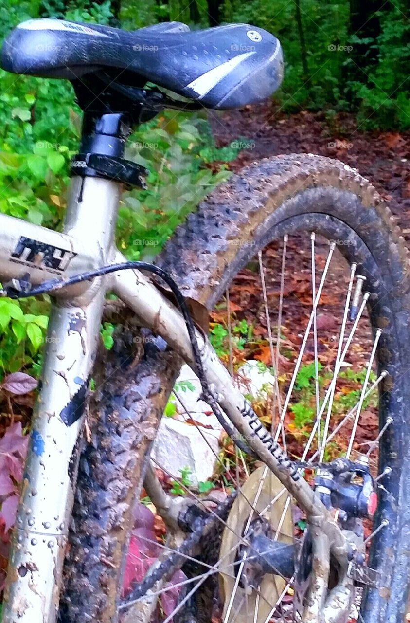 A muddy ride