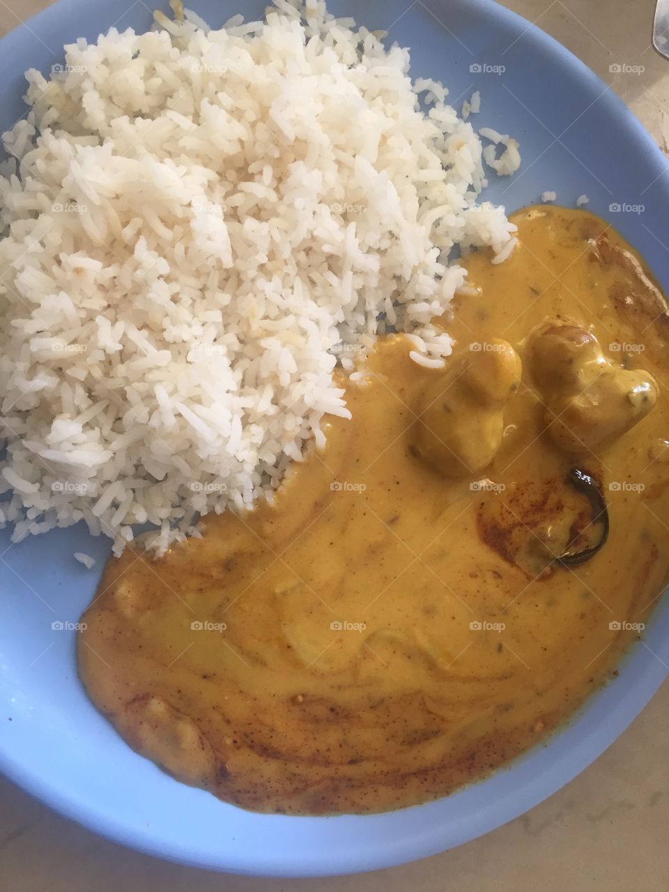 Curry rice by self-made 