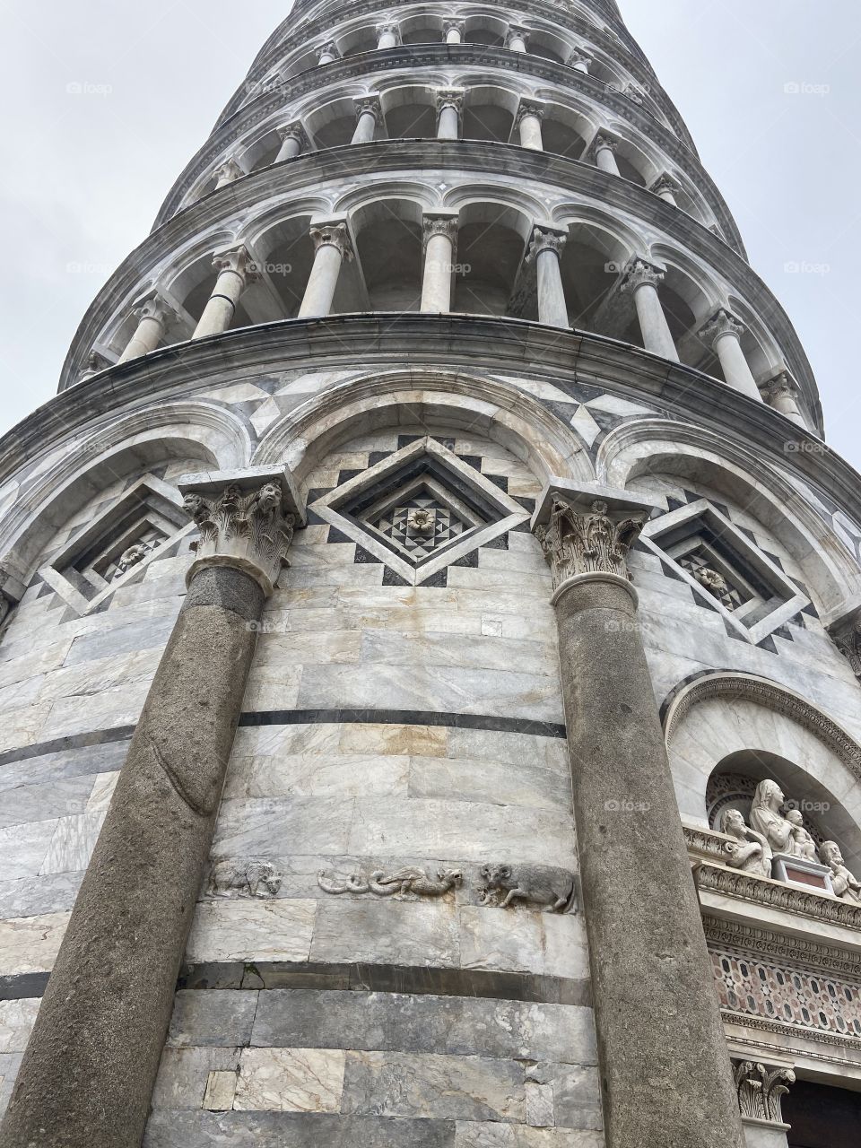 Tower of Pisa up close