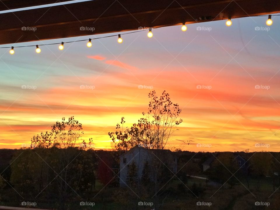 Sunset on the Patio