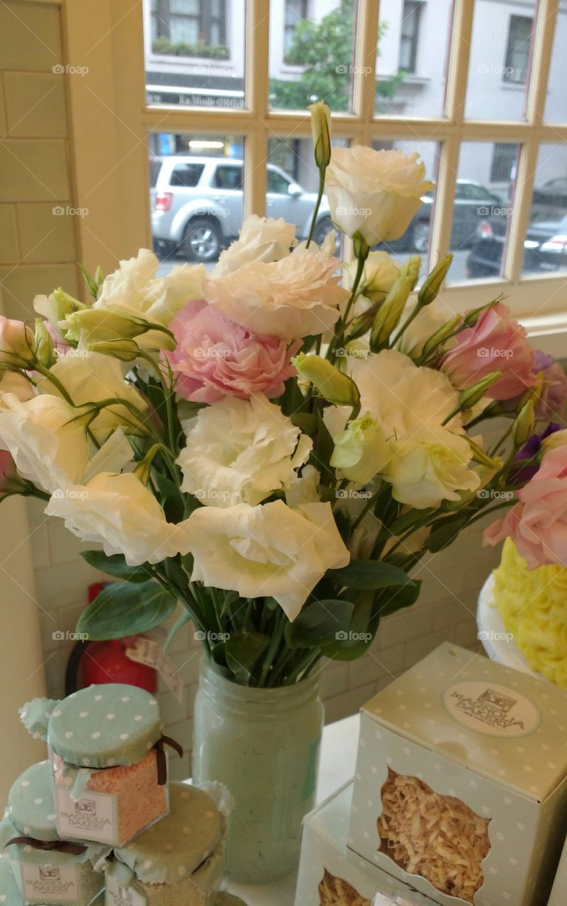 Floral Arrangement in  a Shop