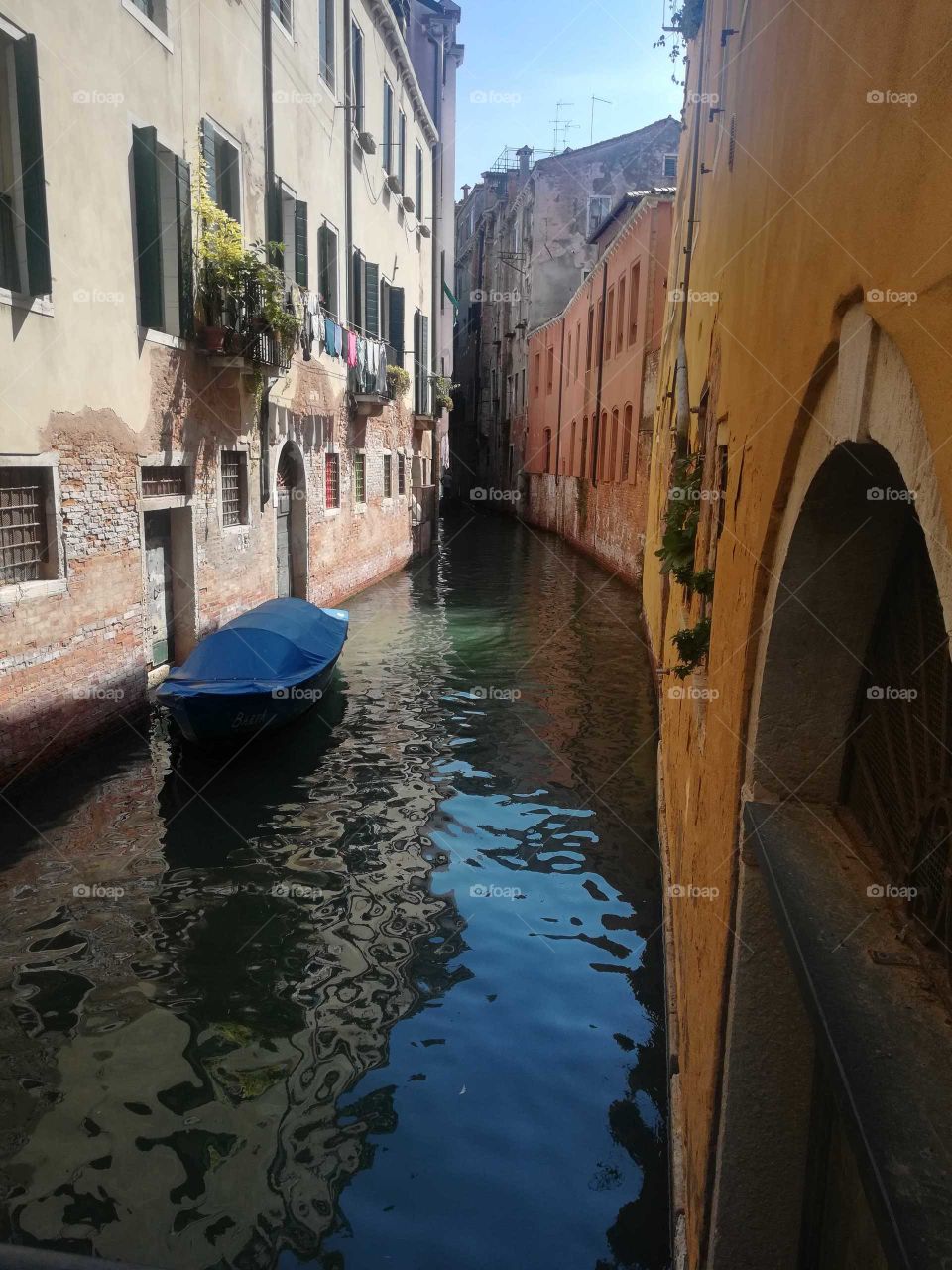 A beautiful view from a corner in Venice!