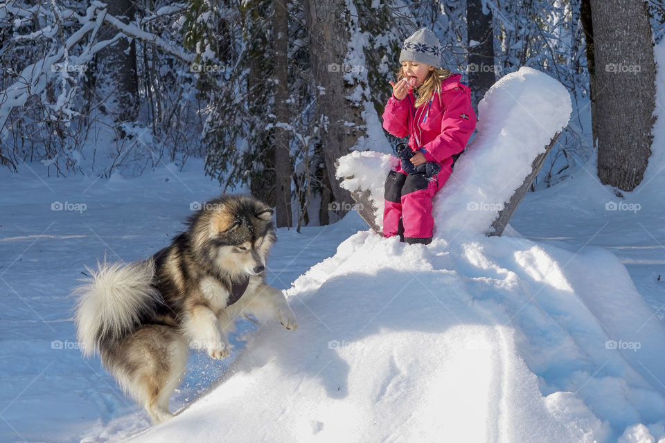 playtime in snow