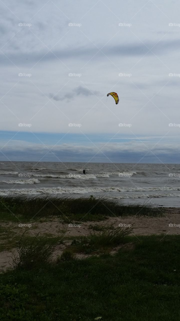 Kite Surfer, Lake Erie