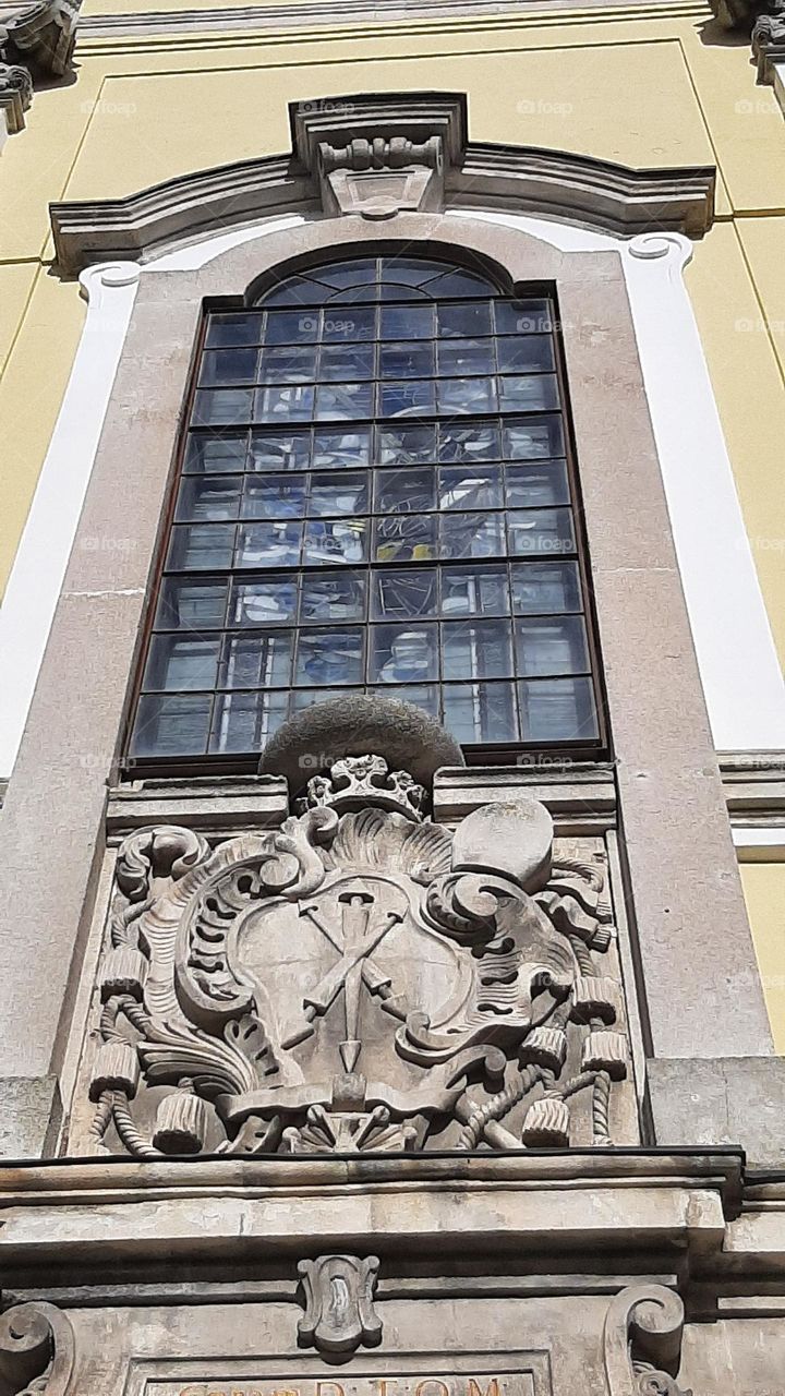 ancient coat of arms in architecture