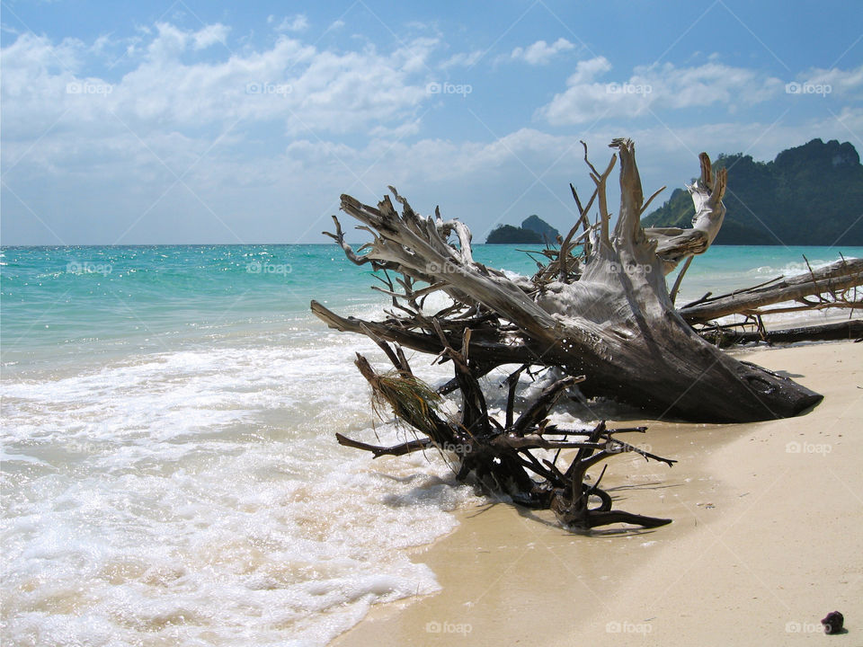  by seamussel. Walking by the sea on the beach on Poda Island. Lokated in Au Nang region Thailand. One favorite places in Thailand. 