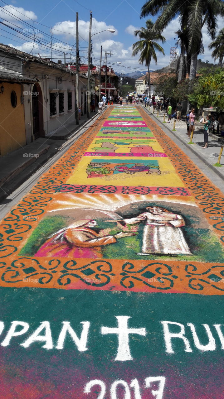 Alfombras de semana Santa Copan