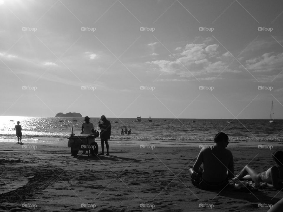 Black and White Beach