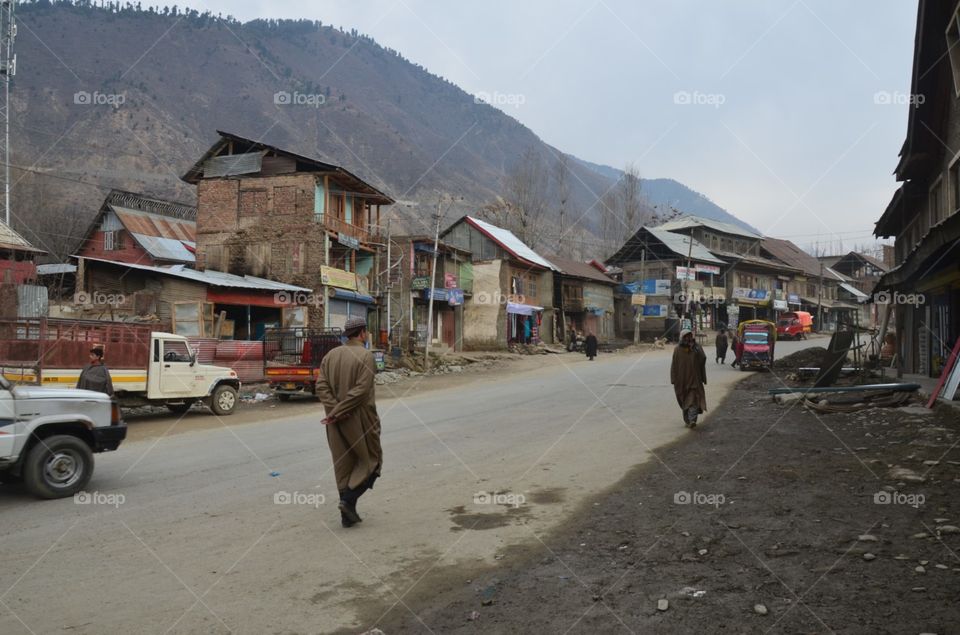 People, Road, Vehicle, Town, Street