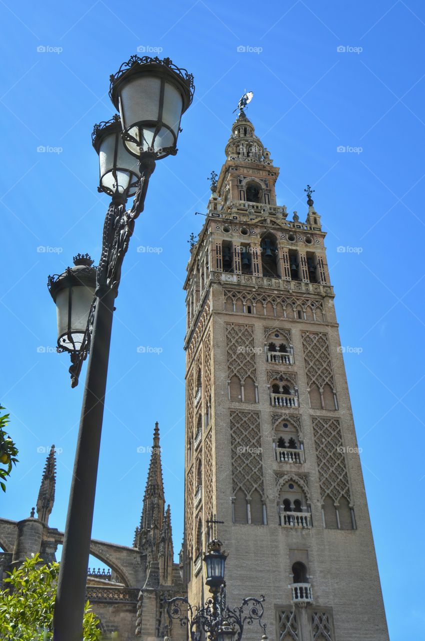 Giralda tower. View of Giralda tower, Sevilla, Spain.