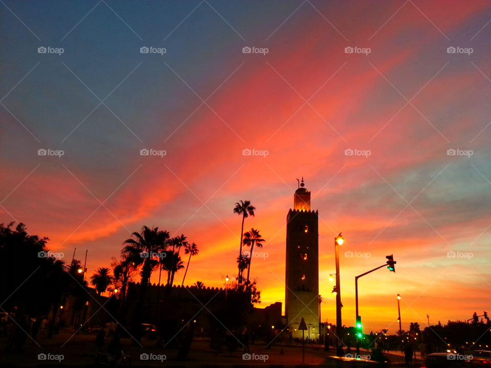 Morocco sunset 