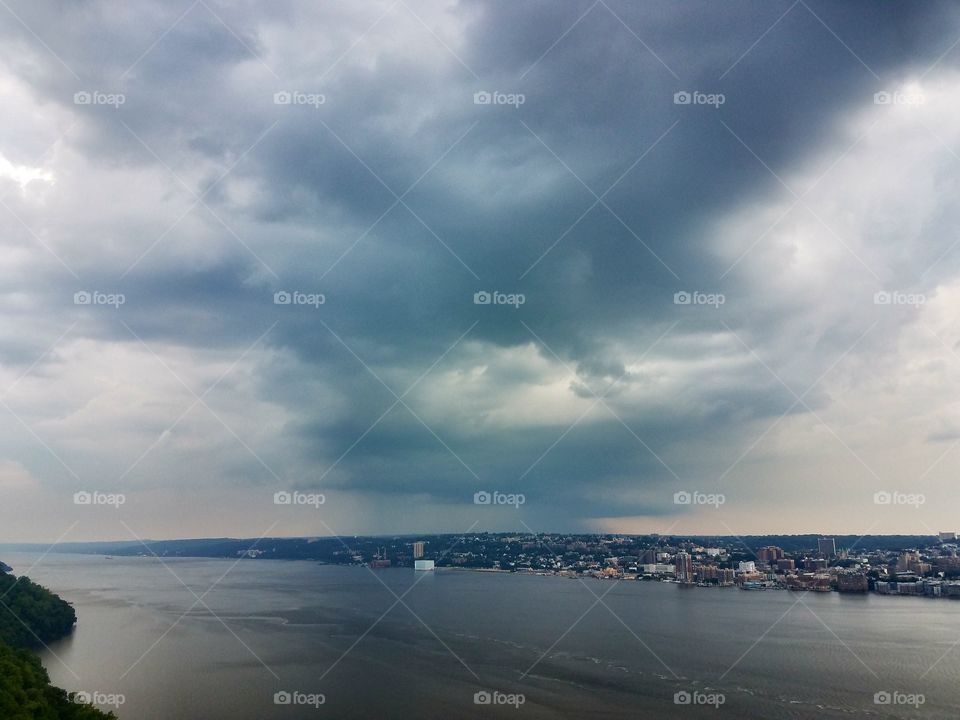 A look from alpine lookout in the palisades, a massive storm brews.