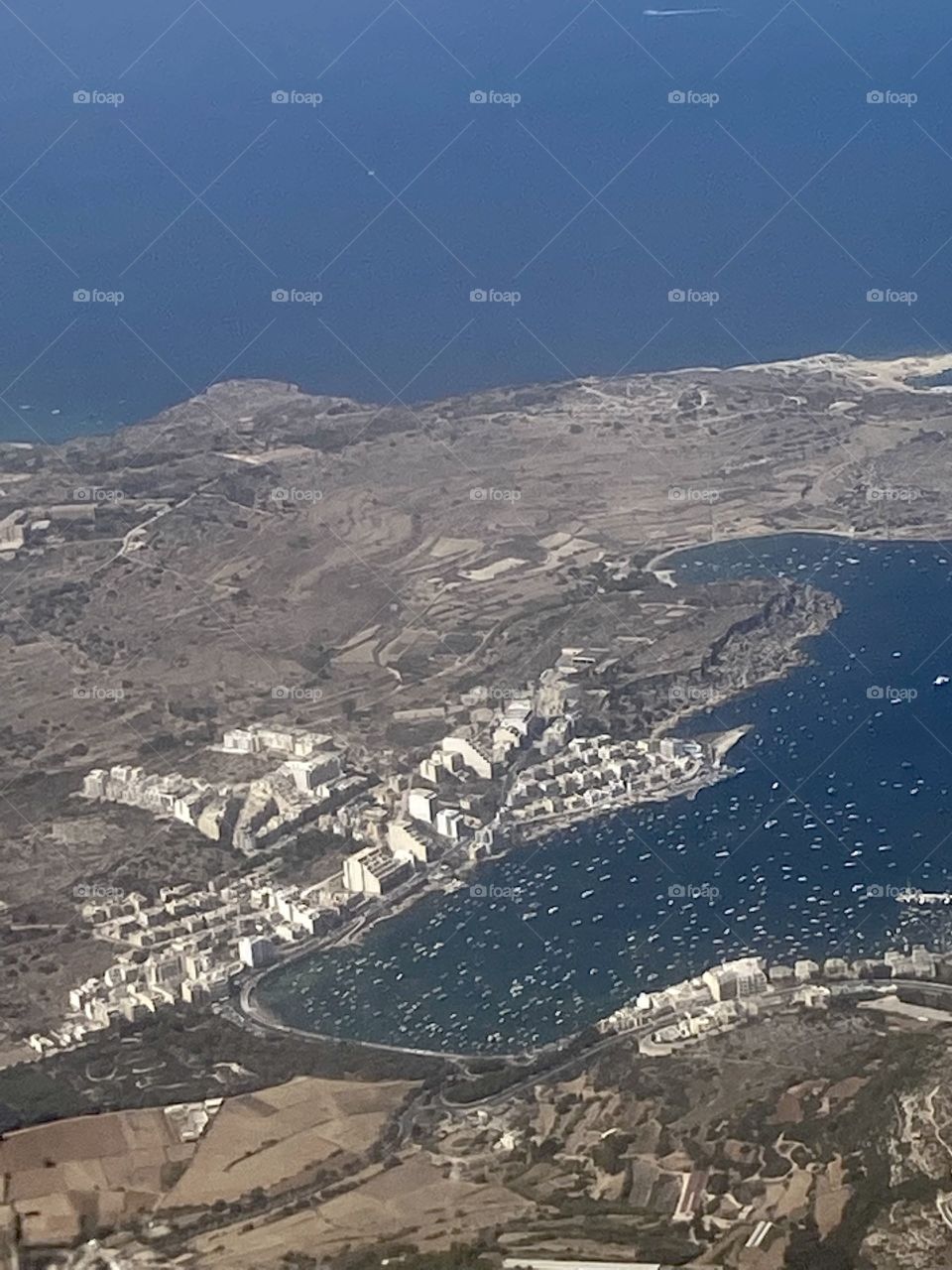 View of the sky on a bay on the island of Malta