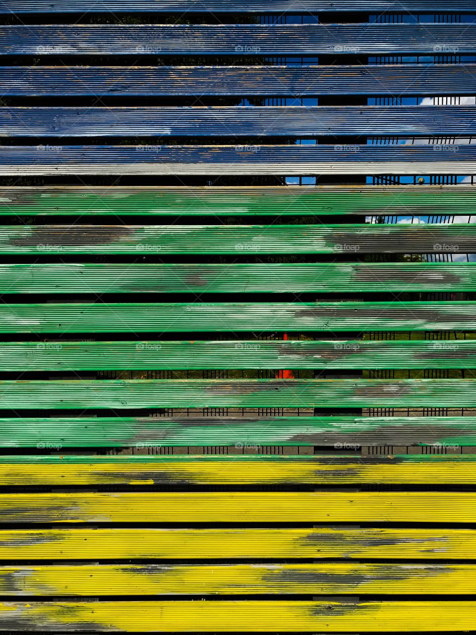 Colourful fence