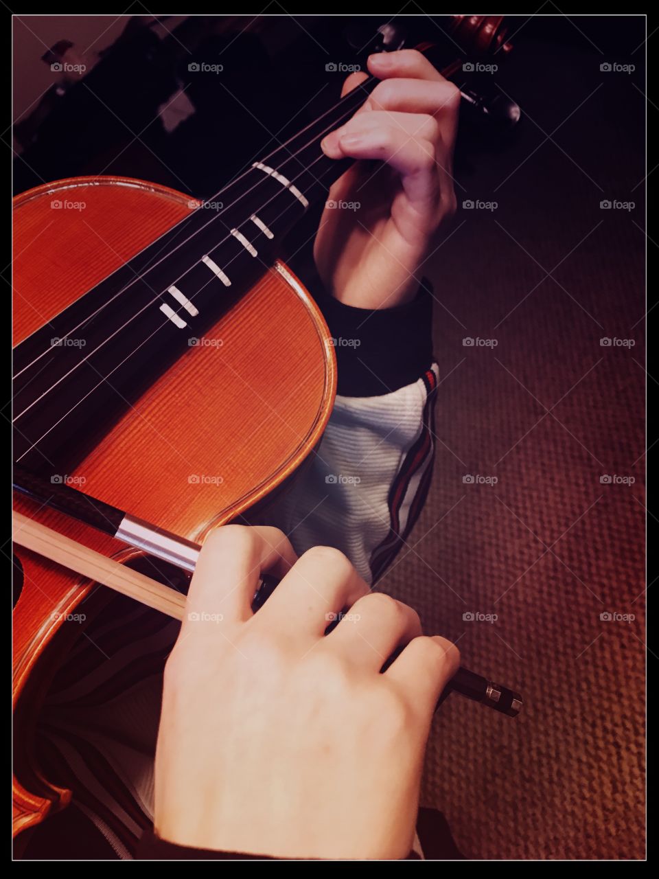 Hands Playing Violin