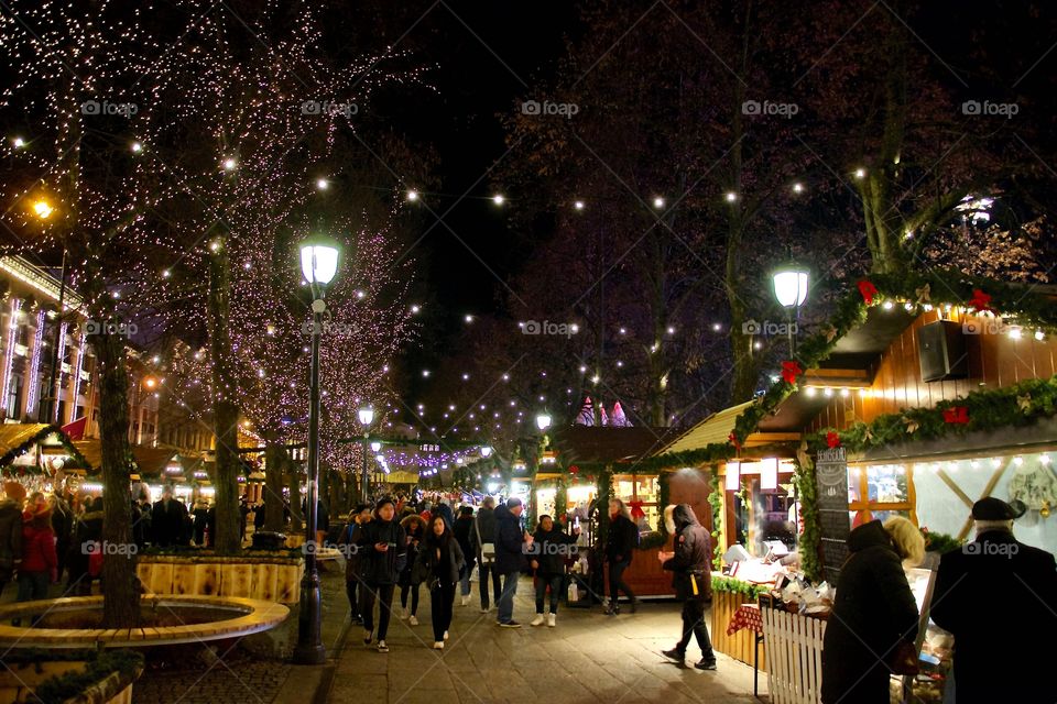 Getting a taste of that Christmas spirit at the Christmas market 