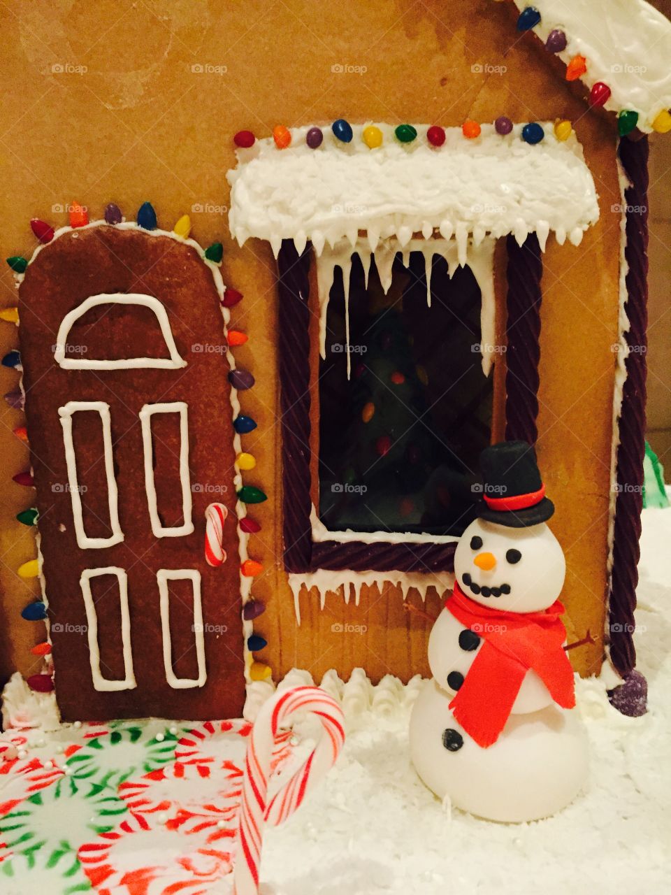 Deer in Tree. Tree trunk in the shape of a deer with antlers