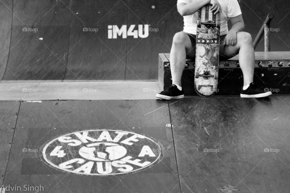 BW At The Skate Park. The Skate park