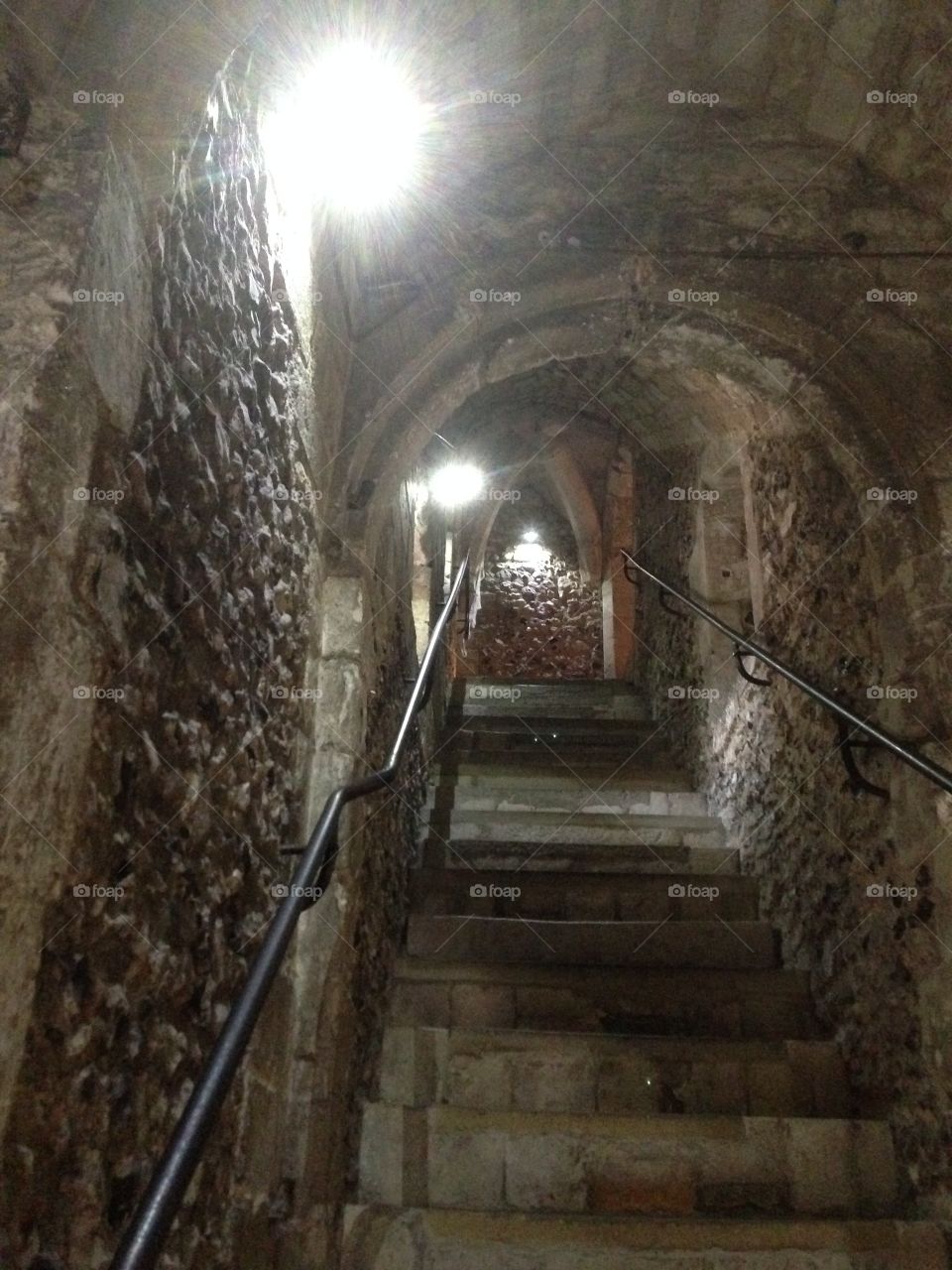 Inside the tower