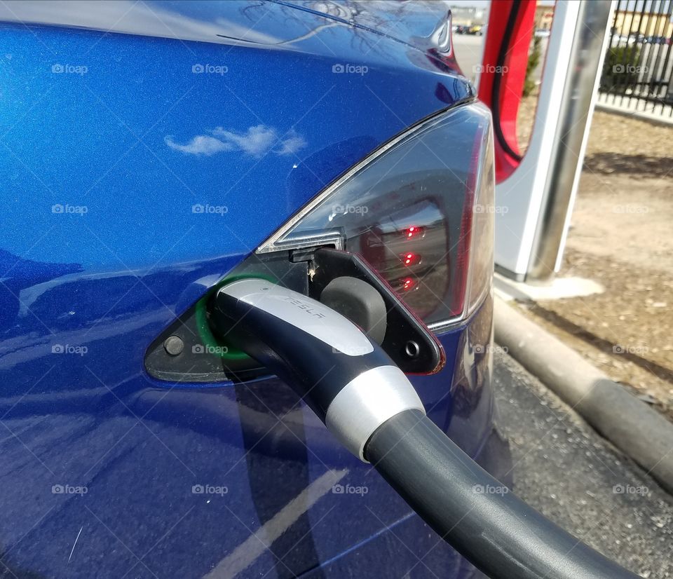 Charging a Tesla