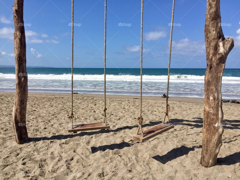 Swing Bali beach