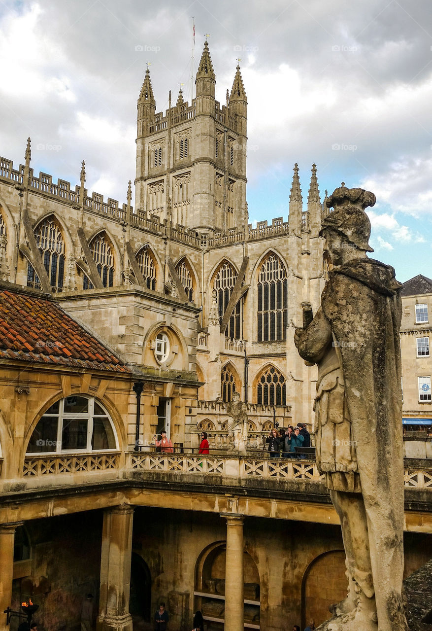 the Roman baths