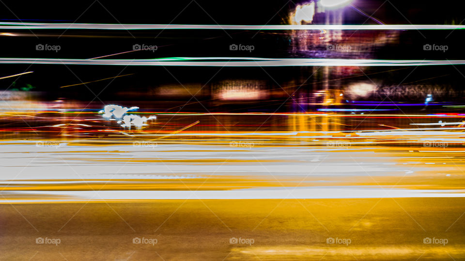 Light trail Sidewalk