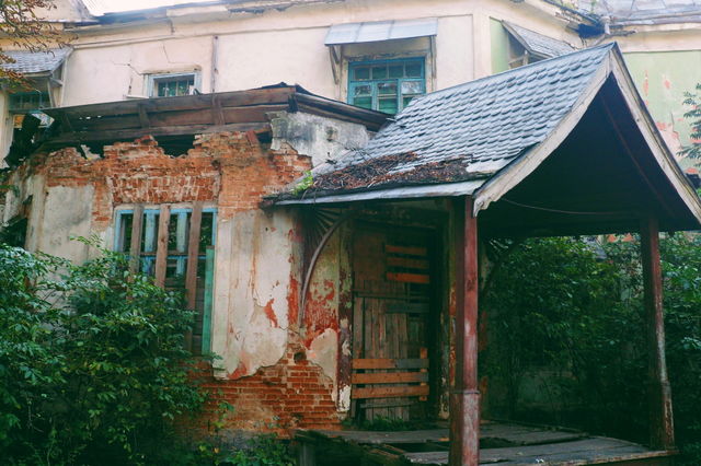 old abandoned building in Zhytomyr region, autumn 2018 (house Tereshchenkov)